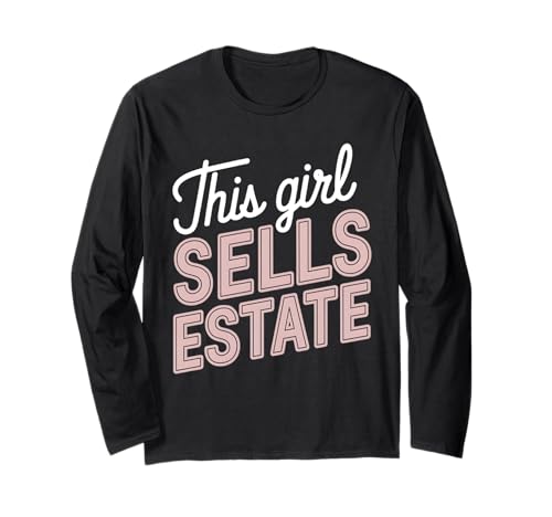 Dieses Mädchen verkauft Immobilienmakler Mietmakler Makler Langarmshirt Dieses Mädchen verkauft Immobilienmakler Mietmakler Makler Langarmshirt von Realtor Home House Seller Real Estate Agent Gifts