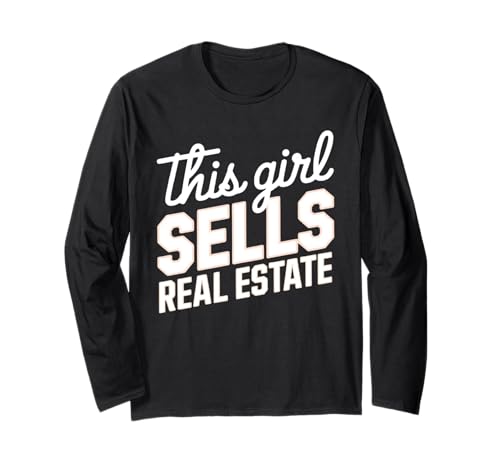 Dieses Mädchen verkauft Immobilienmakler Mietmakler Realtor Home Langarmshirt Dieses Mädchen verkauft Immobilienmakler Mietmakler Realtor Home Langarmshirt von Realtor Home House Seller Real Estate Agent Gifts