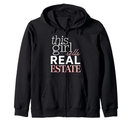 Dieses Mädchen verkauft Immobilienmakler Realtor Damen Kapuzenjacke von Realtor Home House Seller Real Estate Agent Gifts