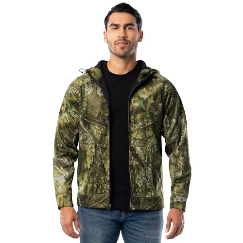 Realtree Herren Performance Bonded Fleece Zip Hoodie, Realtree ca, 4XL von Realtree