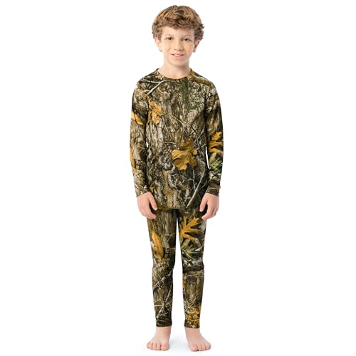 Realtree Performance Thermounterwäsche für Jungen, lange Unterhose, Realtree EDGE Camouflage, 10-12 von Realtree