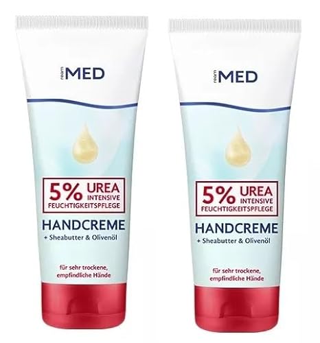 2er Pack. ReAm MED Handcreme UREA 5% Shea Butter Olivenöl 2x 100ml 2er Pack. ReAm MED Handcreme UREA 5% Shea Butter Olivenöl 2x 100ml von Ream Med