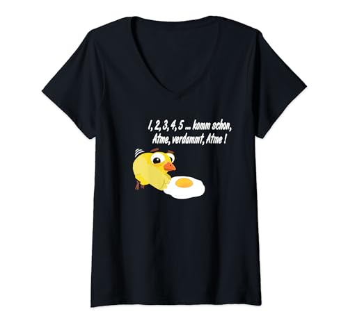 Damen Reanimation Küken, Huhn Spiegelei Rettungsdienst Geschenk T-Shirt mit V-Ausschnitt Damen Reanimation Küken, Huhn Spiegelei Rettungsdienst Geschenk T-Shirt mit V-Ausschnitt von Reanimation Küken, Huhn Spiegelei Rettungsdienst