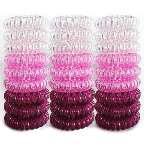 Reazana 27 Stück 4 cm Spurenlose Handy-Spirale Wasserfeste Haargummis Haargummis Haargummis ohne Falten für Frauen Mädchen Ombre Rot Reazana 27 Stück 4 cm Spurenlose Handy-Spirale Wasserfeste Haargummis Haargummis Haargummis ohne Falten für Frauen Mädchen Ombre Rot von Reazana