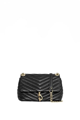 Rebecca Minkoff Damen Edie Crossbody Umhängetasche, schwarz von Rebecca Minkoff