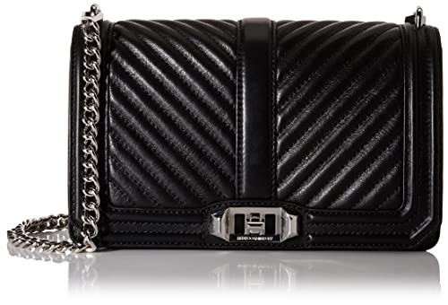 Rebecca Minkoff Tracolla in pelle Chevron Quilted Love von Rebecca Minkoff