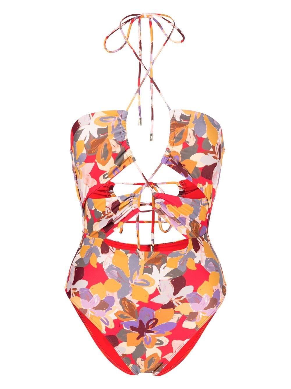 Rebecca Vallance Badeanzug mit abstraktem Print - Rot von Rebecca Vallance