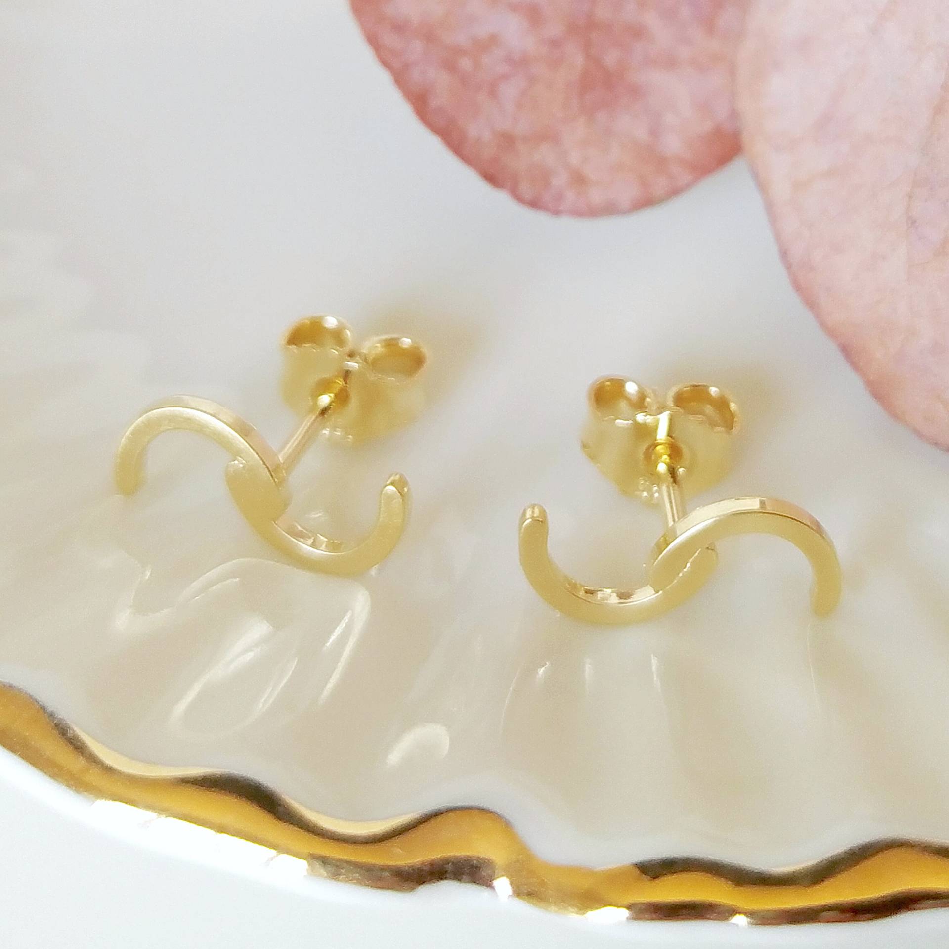 Doppel C Form Ohrstecker | Sadie von RebeccaWolfDesign