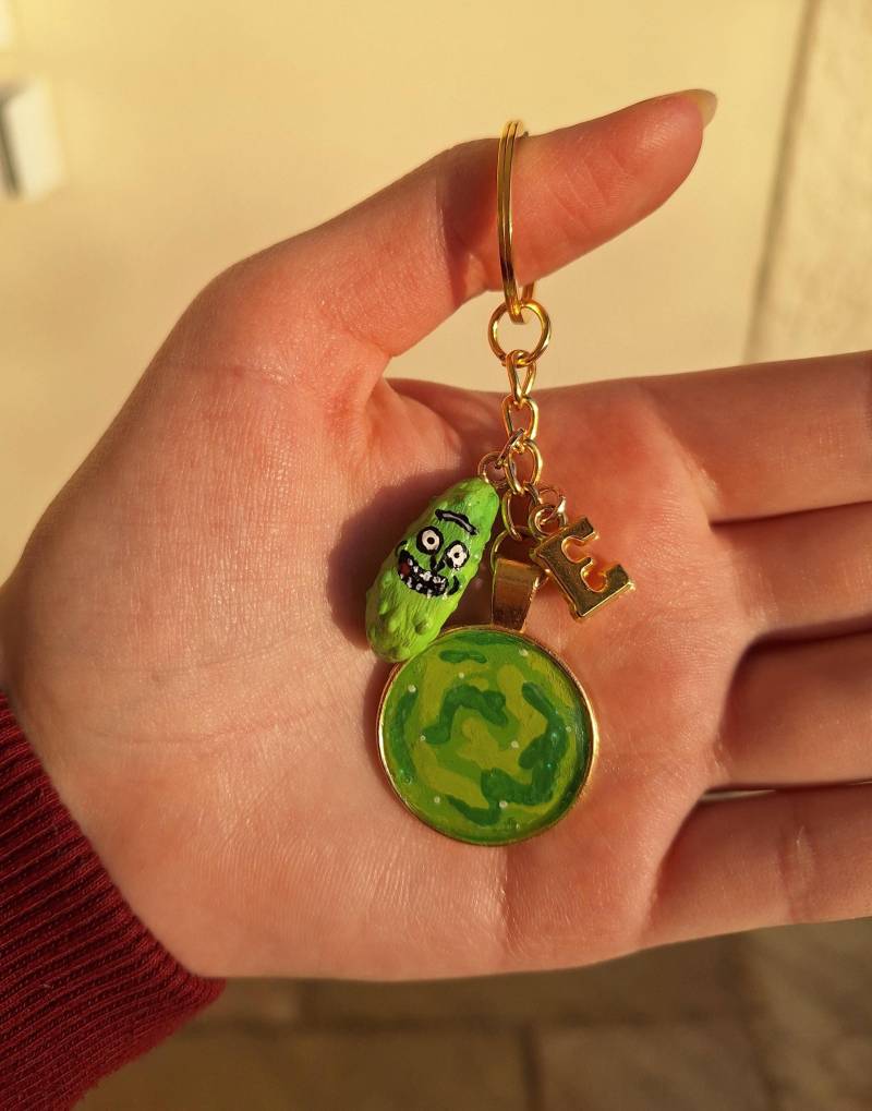 Rick & Morty - Personalisierbarer Schlüsselanhänger(Rick Custom Design Keychain von RebeccasZeug