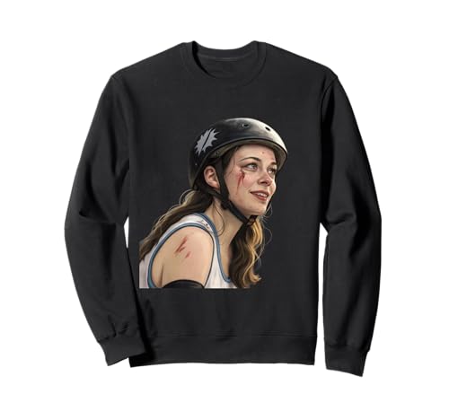 Intensives Roller-Derby-Artwork „Brave Warrior“ für Mädchen Sweatshirt Intensives Roller-Derby-Artwork „Brave Warrior“ für Mädchen Sweatshirt von Rebel Feminist Spirit Collective