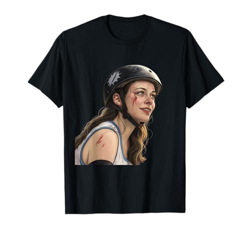 Intensives Roller-Derby-Artwork „Brave Warrior“ für Mädchen T-Shirt Intensives Roller-Derby-Artwork „Brave Warrior“ für Mädchen T-Shirt von Rebel Feminist Spirit Collective