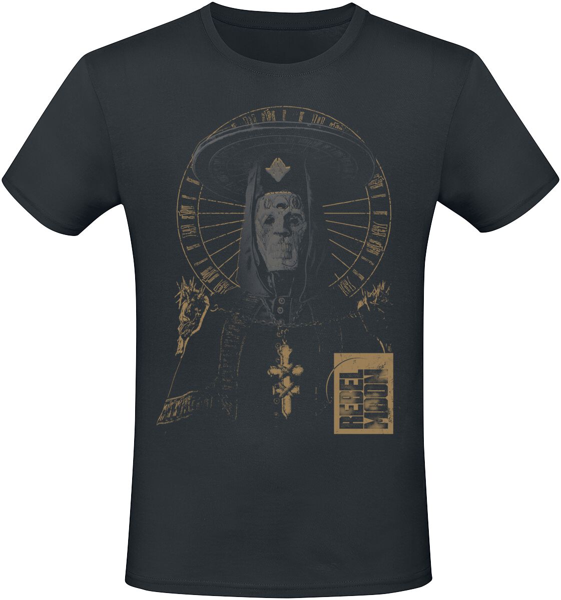 Rebel Moon Golden Priest T-Shirt schwarz in M von Rebel Moon