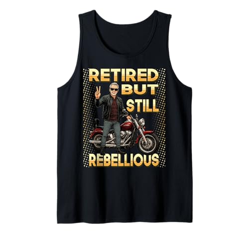 Herren Rentner, Aber Immer noch rebellisch – Biker Motorrad Senior Tank Top Herren Rentner, Aber Immer noch rebellisch – Biker Motorrad Senior Tank Top von Rebel Retirement Vibes – Bold Biker Life Apparel