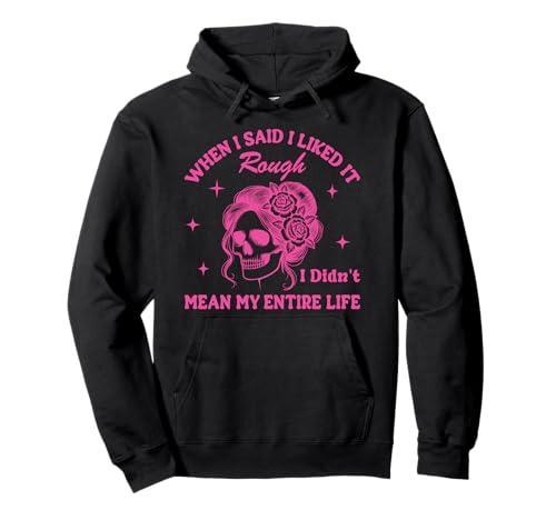 Totenkopf Leben Humor für Frauen Casual Style Pullover Hoodie Totenkopf Leben Humor für Frauen Casual Style Pullover Hoodie von Rebel Soul Artistic Graphic Collection
