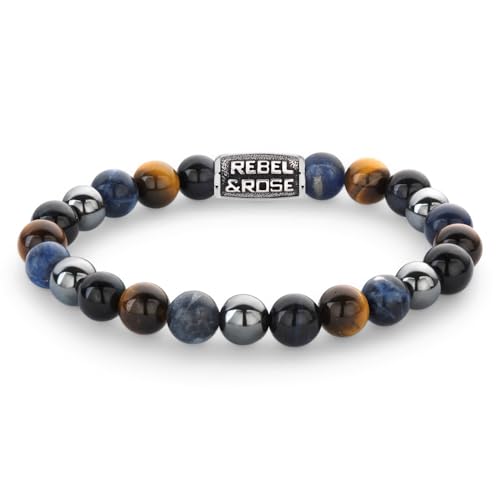 Rebel & Rose Herren-Armband Blue Rain Vintage 8 mm RR-80100-V-L 19 cm Rebel & Rose Herren-Armband Blue Rain Vintage 8 mm RR-80100-V-L 19 cm von Rebel & Rose