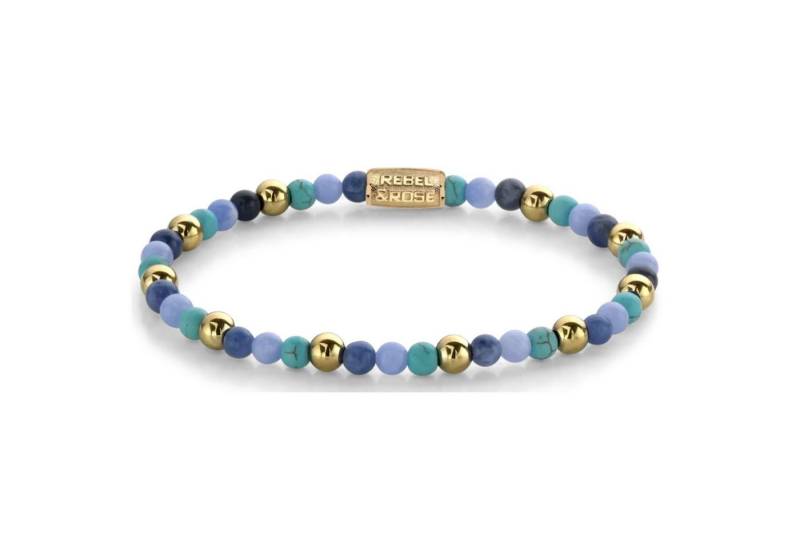 Rebel & Rose Armband Armband aus Edelsteinen in unterschiedlichen Blautönen und von Rebel & Rose