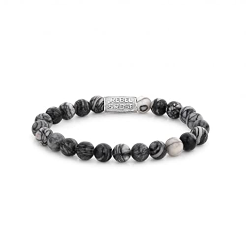 Rebel & Rose Armband Black Wolf RR-80032-S-L Herren Mid 36871 Marke, Einheitsgröße, Nicht-Edelmetall, Kein Edelstein von Rebel & Rose