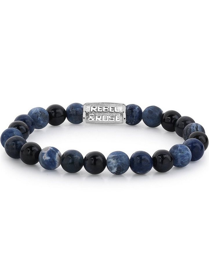 Rebel & Rose Armband Rebel & Rose Armband Blue Rocks RR-80045-S-L Herren von Rebel & Rose