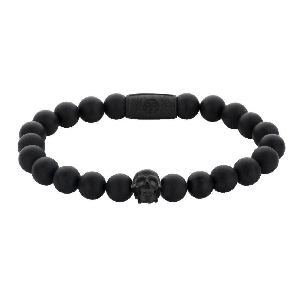 Rebel & Rose Armband Rebel & Rose Armband Totenkopf RR-SK004-B-L+ Herren von Rebel & Rose