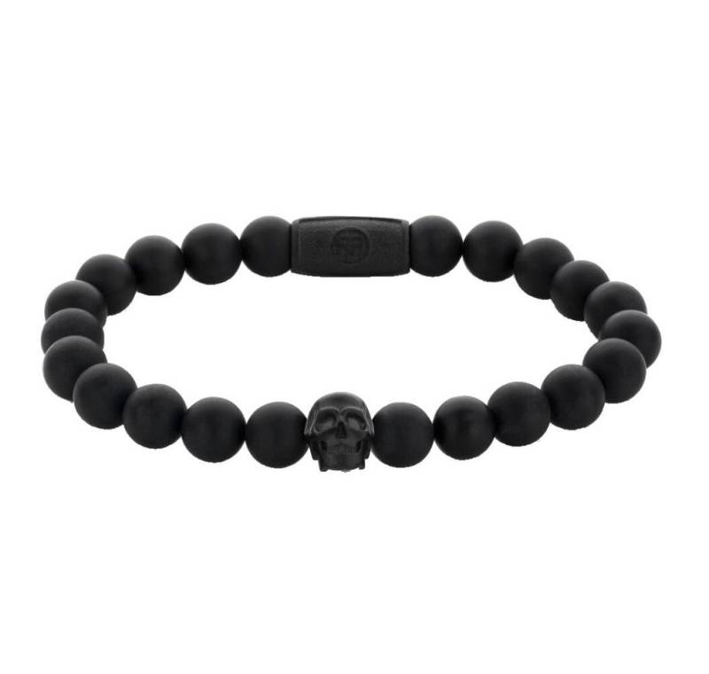 Rebel & Rose Armband Rebel & Rose Armband Totenkopf RR-SK004-B-L+ Herren von Rebel & Rose