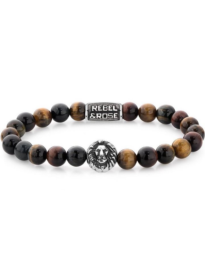 Rebel & Rose Armband Rebel & Rose Armband Who's afraid of the Tiger RR-8L028-S-L Herren von Rebel & Rose