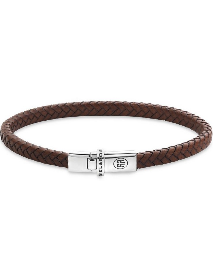 Rebel & Rose Armband Rebel & Rose RR-L0176-S-M Armband Xtra Small Braided Cognac von Rebel & Rose