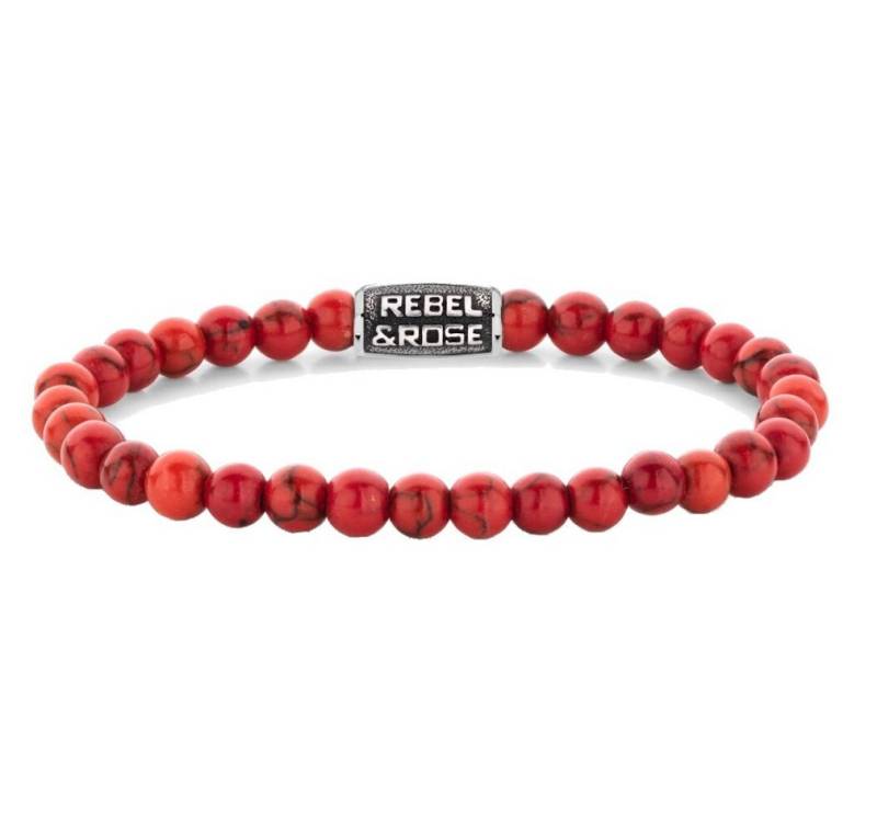 Rebel & Rose Armband Red Delight Vintage Perlenarmband RR-60118-V - Abmessung: 19 cm - L von Rebel & Rose