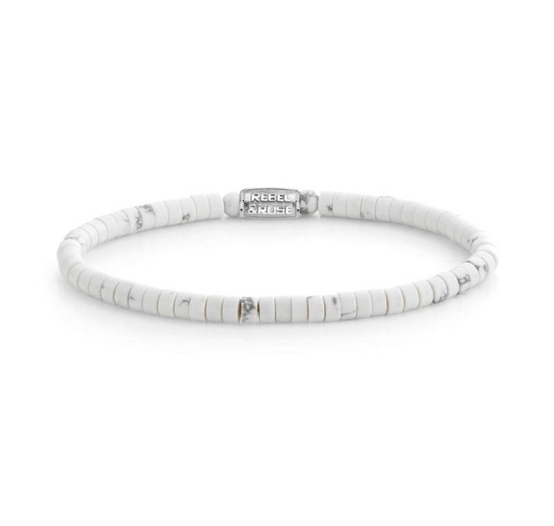 Rebel & Rose Armband White beaded bracelet Virgin White RR-40081-S - Dimension: 19 cm - L von Rebel & Rose