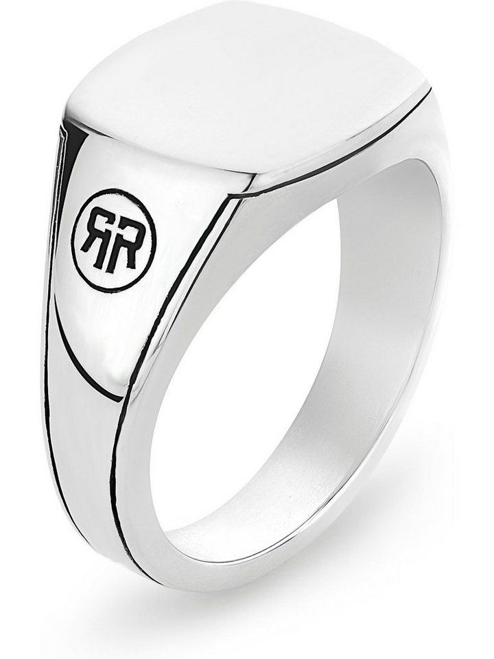 Rebel & Rose Fingerring Rebel & Rose Herren-Herrenring 925er Silber Onyx von Rebel & Rose