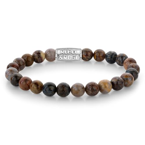 Rebel & Rose Herren-Armband Autumn Rocks 8 mm RR-80104-S-XL 21 cm Rebel & Rose Herren-Armband Autumn Rocks 8 mm RR-80104-S-XL 21 cm von Rebel & Rose
