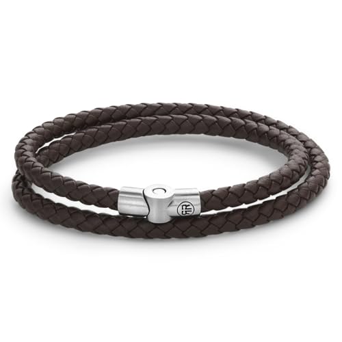 Rebel & Rose Herren-Lederarmband Full Metal Double Round Brown RR-M0039-S-L 19 cm Rebel & Rose Herren-Lederarmband Full Metal Double Round Brown RR-M0039-S-L 19 cm von Rebel & Rose