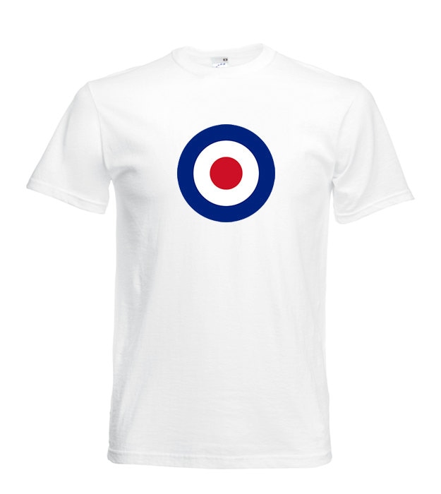 T-Shirt Mit Bullseye Mod Target Print 60Er Retro von RebelEko