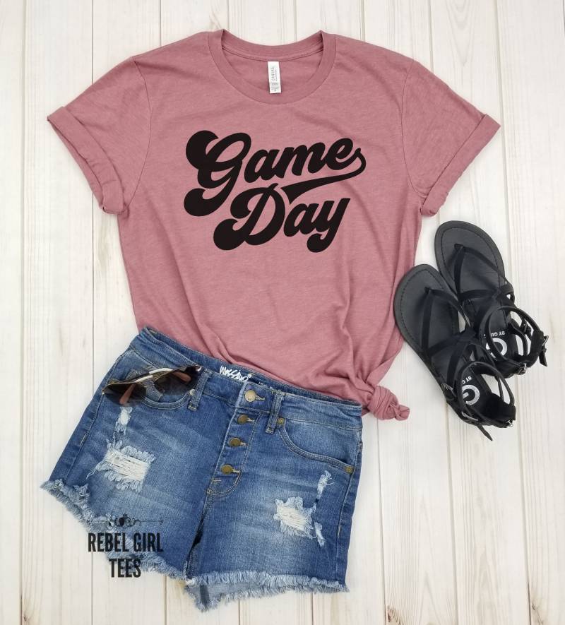 Game Day - Shirt Damen, Fußball Shirt, Baseball Spieltag Frauen Shirts, Tshirt von RebelGirlTees