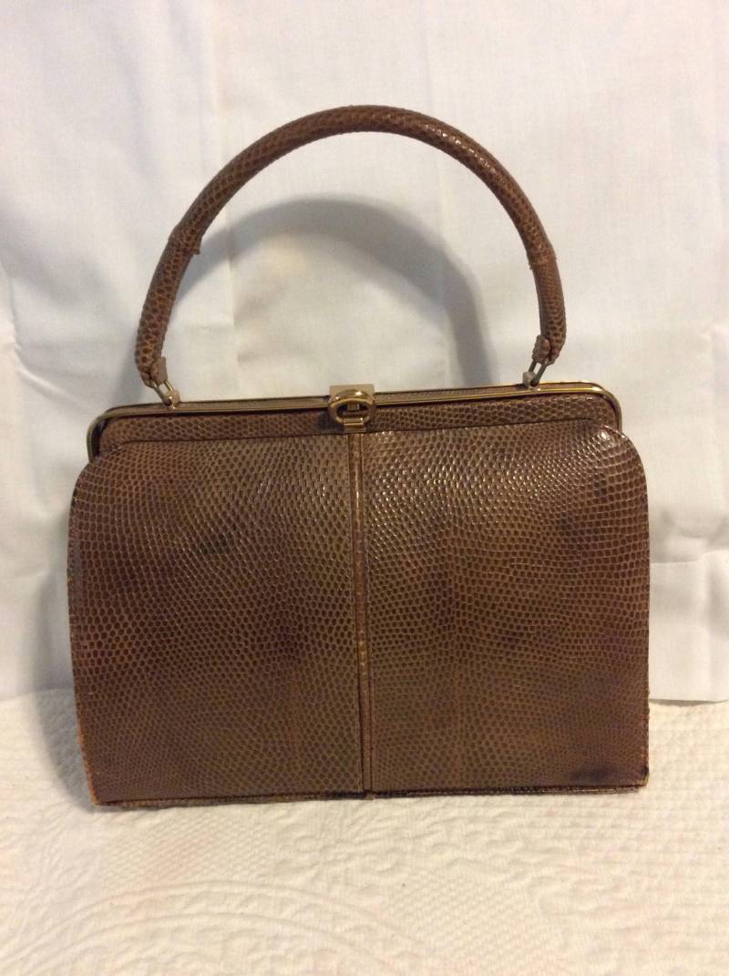 Jahrgang Bellstone Schlange Haut Kupplung von Rebelioustrends