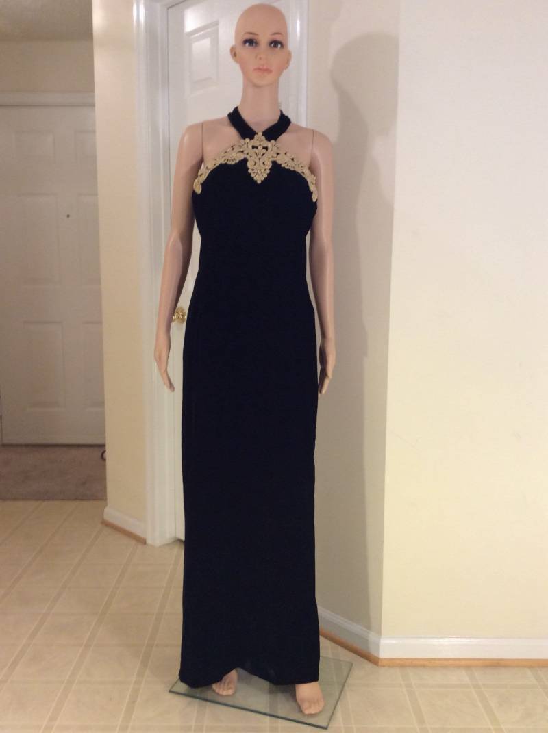 Scott Mcclintock Schwarz Samt Formelle Kleid Größe 12 Scott Mcclintock Schwarz Samt Formelle Kleid Größe 12 von Rebelioustrends