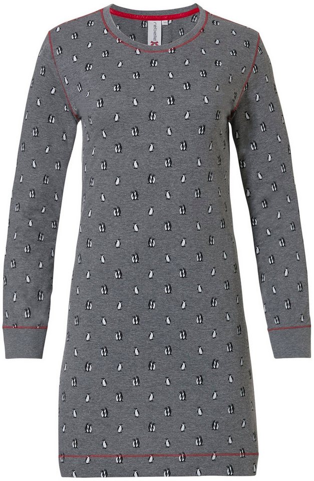 Rebelle Nachthemd Mädchen Nachthemd mit Pinguinen (1-tlg) mit langem Arm von Rebelle