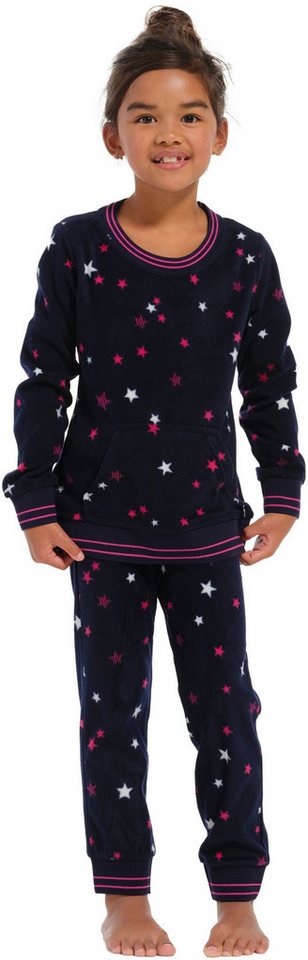 Rebelle Schlafanzug Mädchen Fleece Pyjama (2 tlg) Sterne allover von Rebelle