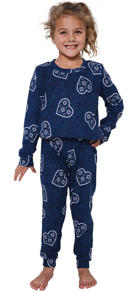 Rebelle Schlafanzug Mädchen Pyjama langer Arm (2 tlg) warme Qualität von Rebelle