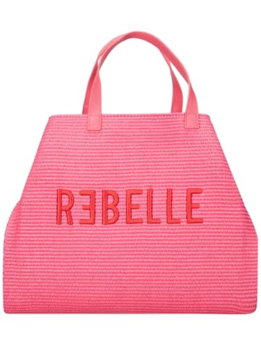 Rebelle Shopping s Straw Damen Stroh Handtasche Rose, Rosé, Einheitsgröße von Rebelle