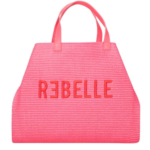 Rebelle Strohtasche Ashanti Shopping S STRAW, Rosa, Einheitsgröße von Rebelle