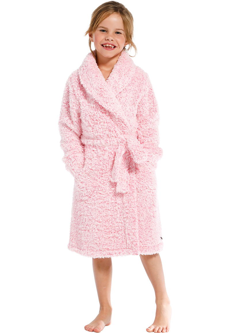 Rebelle kinderbadjas fleece fluffy - roze-116 von Rebelle