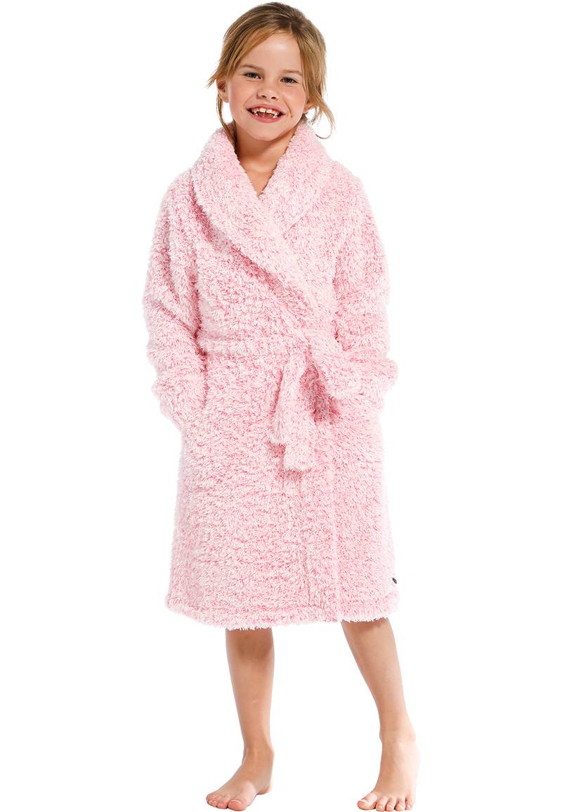 Rebelle kinderbadjas fleece fluffy - roze-152 von Rebelle