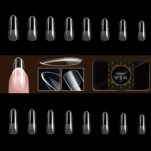 480 Stück Künstliche Nagelspitzen Weiche Gel Spitzen Halbmattierte Nagelspitzen Vollständige Abdeckung Zum Aufkleben Der Nägel Zum Aufdrücken Der Nägel Für Frauen Und Mädchen von Rebellious