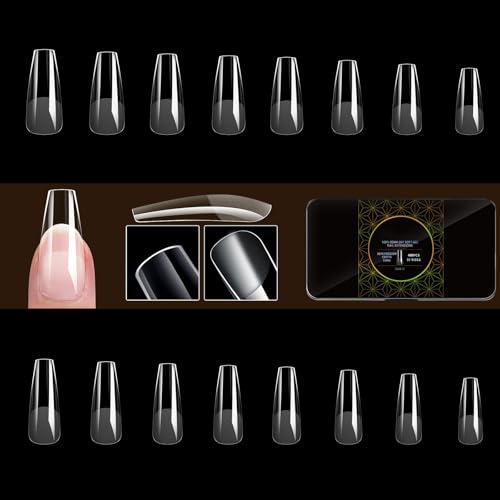 480 Stück Künstliche Nagelspitzen Weiche Gel Spitzen Halbmattierte Nagelspitzen Vollständige Abdeckung Zum Aufkleben Der Nägel Zum Aufdrücken Der Nägel Für Frauen Und Mädchen von Rebellious