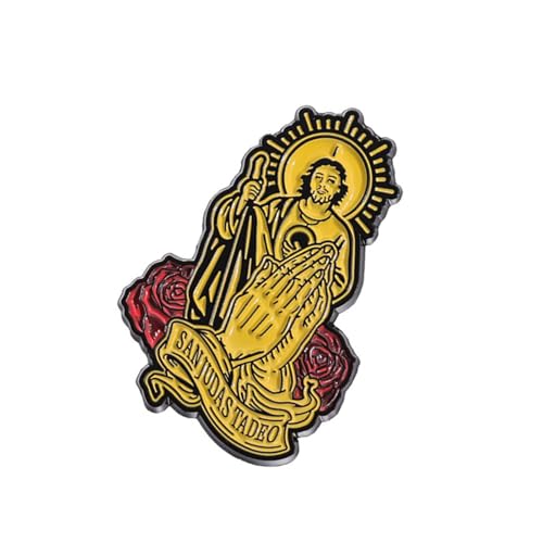 Detaillierte Legierung Brosche Revers Pin Mode Religiöser Rucksack Abzeichen Handgefertigtes Schmuck Geschenk Für Kirchliche Aktivitäten Spirituelle Symbol Brosche von Rebellious