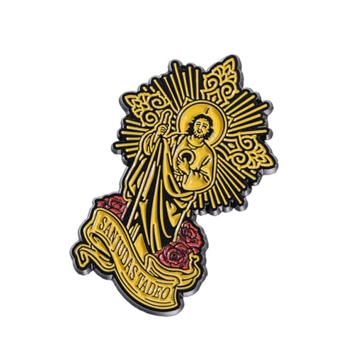 Detaillierte Legierung Brosche Revers Pin Mode Religiöser Rucksack Abzeichen Handgefertigtes Schmuck Geschenk Für Kirchliche Aktivitäten Spirituelle Symbol Brosche von Rebellious