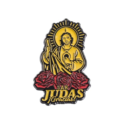 Detaillierte Legierung Brosche Revers Pin Mode Religiöser Rucksack Abzeichen Handgefertigtes Schmuck Geschenk Für Kirchliche Aktivitäten Spirituelle Symbol Brosche von Rebellious