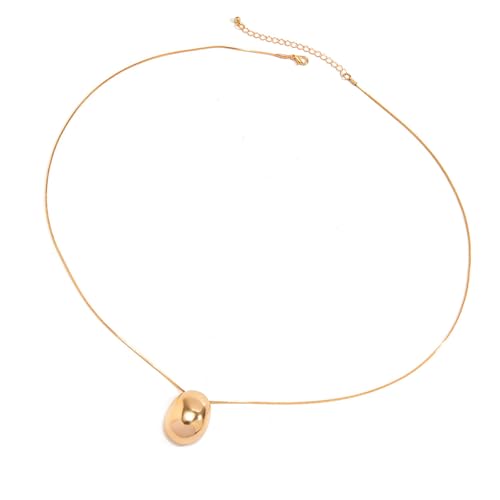 Einzigartige Teardrop Halskette Verstellbare Kettenlegungsstruktur Textur Anhänger Für Stilvolle Frauen Die Tägliche Trage Schmuck Präsentieren von Rebellious