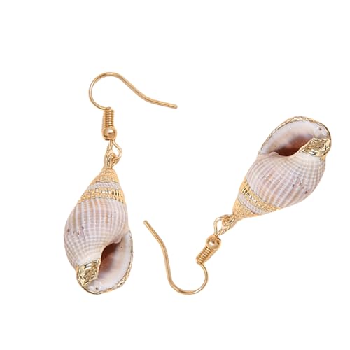 Elegante Muscheln Dangle Ohrringe Statement Accessoires Tropfen Stilvolle Anhänger Für Stilvolle Mädchen Inspirierten Schmuck Inspiriert von Rebellious