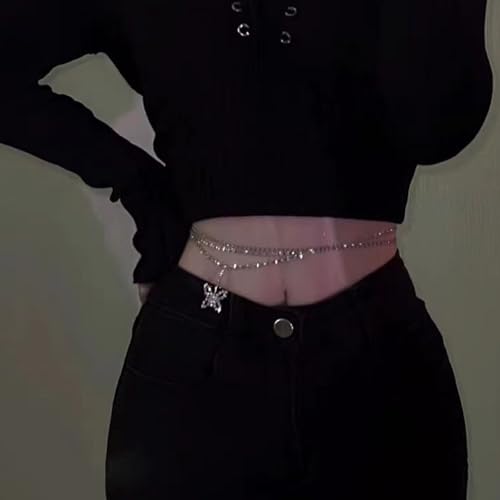 Elegante Stapelbare Perlen Taillenschmuck Verstellbare Körperkettenlegungslegierung Halskette Brautdusche Accessoire Perfekte Komplement Elegante Legierung Perlen Halskette von Rebellious